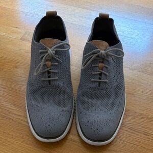Cole Haan Gray Men's Knit Grand Oxford Shoes